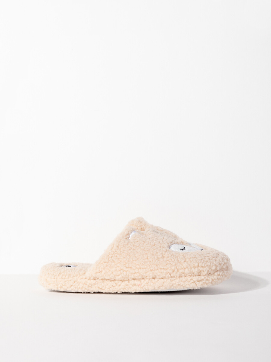 PANTUFLA ANIMALIC - Beige 