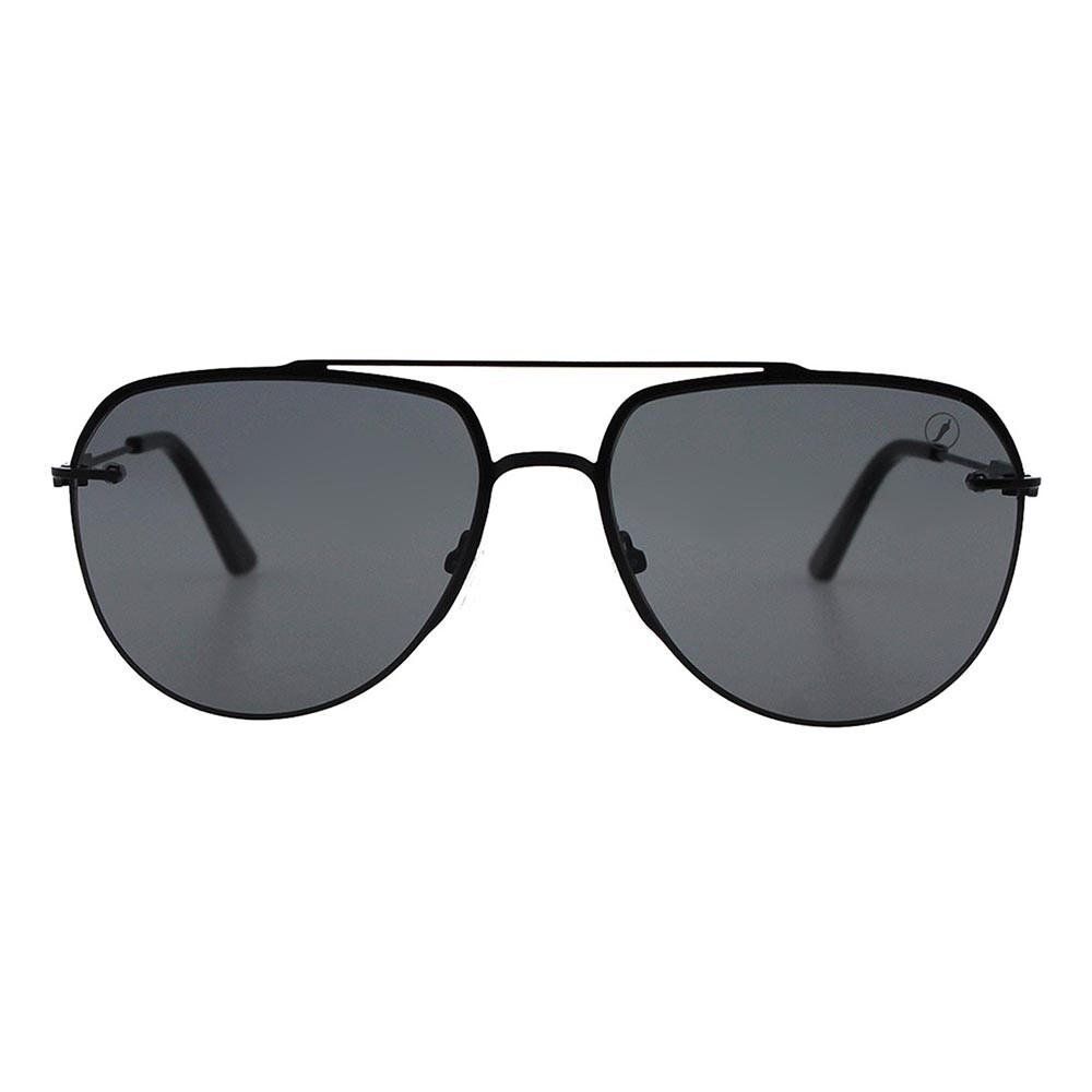 Lentes De Sol Ultralight Aviador De Acero Inoxidable Negro/Negro