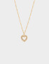 Cadena Corta con Dije Corazón Cadena Con Dije De Corazón - Dorado