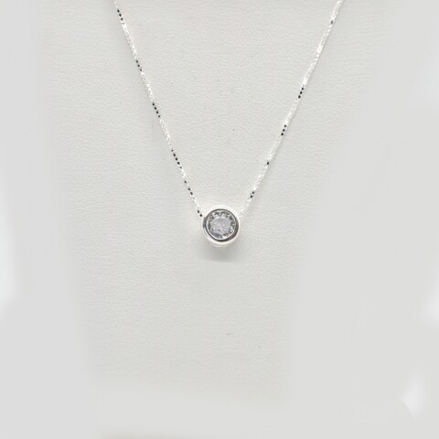 Cadena y Colgante en Plata 925 con Zirconias Cadena y Colgante en Plata 925 con Zirconias