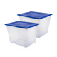 Set x2 Caja organizadora 27 lts Mybox TRANSPARENTE