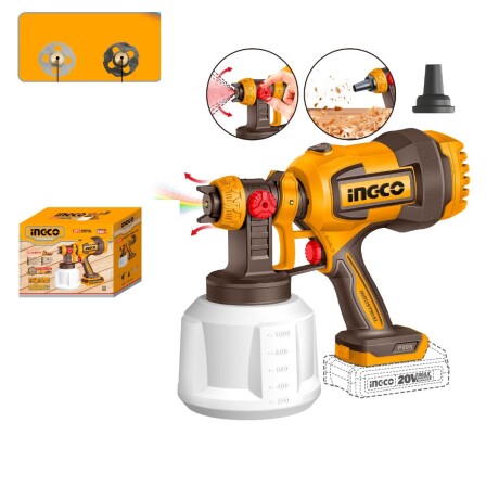 Pistola Para Pintar A Batería Ingco CSGLI2004 20V P20S 001