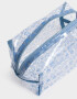 Porta Cosméticos Portacosméticos Estampado - Azul Celeste
