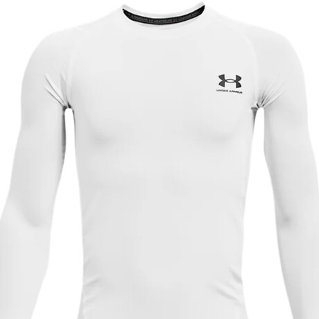 Remera Niño Under Armour HeatGear de Manga Larga White