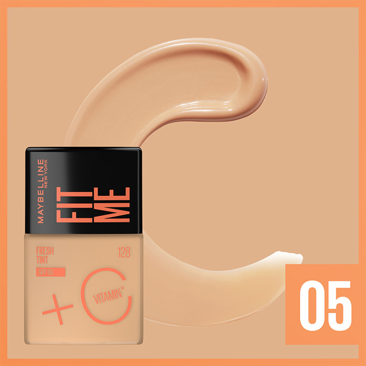 Maybelline Base Fit Me SPF 50 N°05 – Cobertura Natural y SPF 50