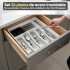 Set de 24 Cubiertos IMBACK IBK-HMJ077 | Acero Inoxidable con Cubertero Organizador de 6 Compartimentos Set de 24 Cubiertos IMBACK IBK-HMJ077 | Acero Inoxidable con Cubertero Organizador de 6 Compartimentos