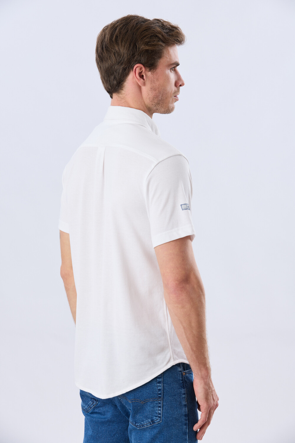 CAMISA LISA PIQUÉ Blanco