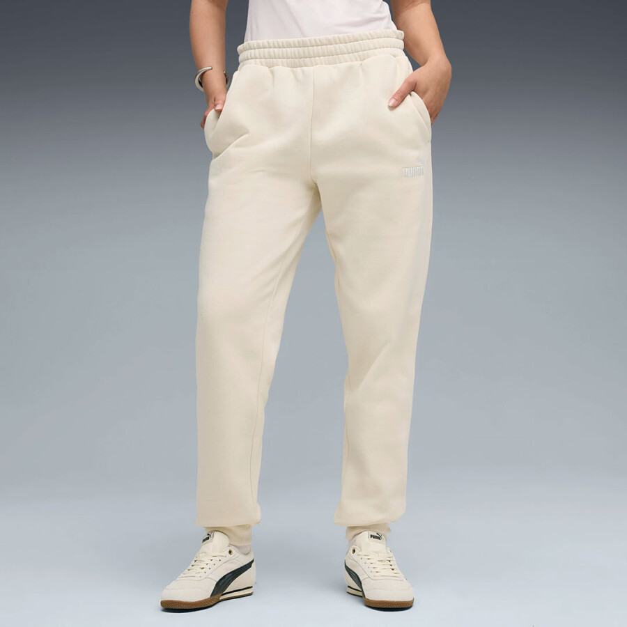 Pantalon de Mujer Puma Ess Nº1 Logo Sweat Pants Beige