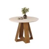 Mesa de Comedor Redonda - Linea Celeste Milán Blanca