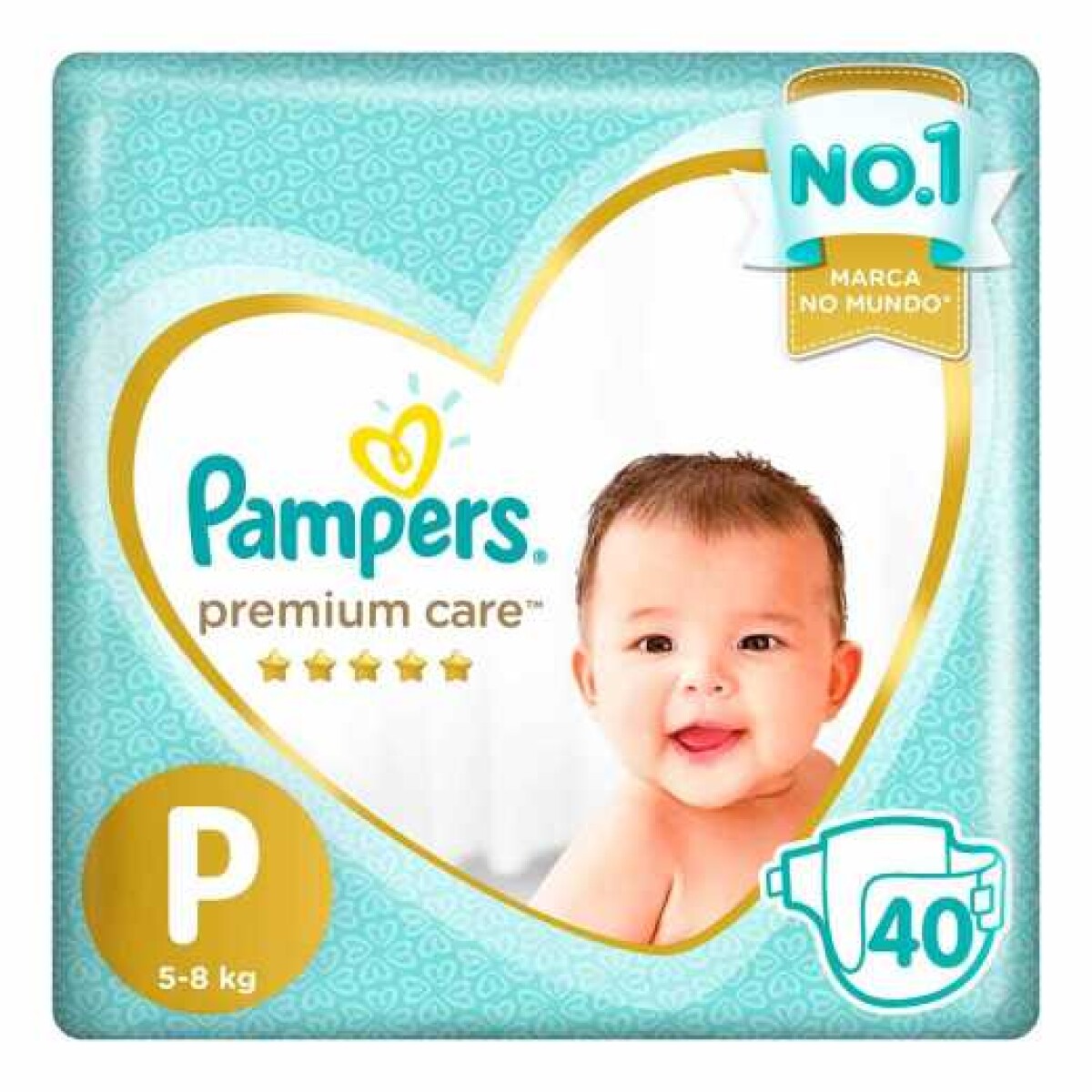 Pañales Pampers Premium Care P 40 Unidades 