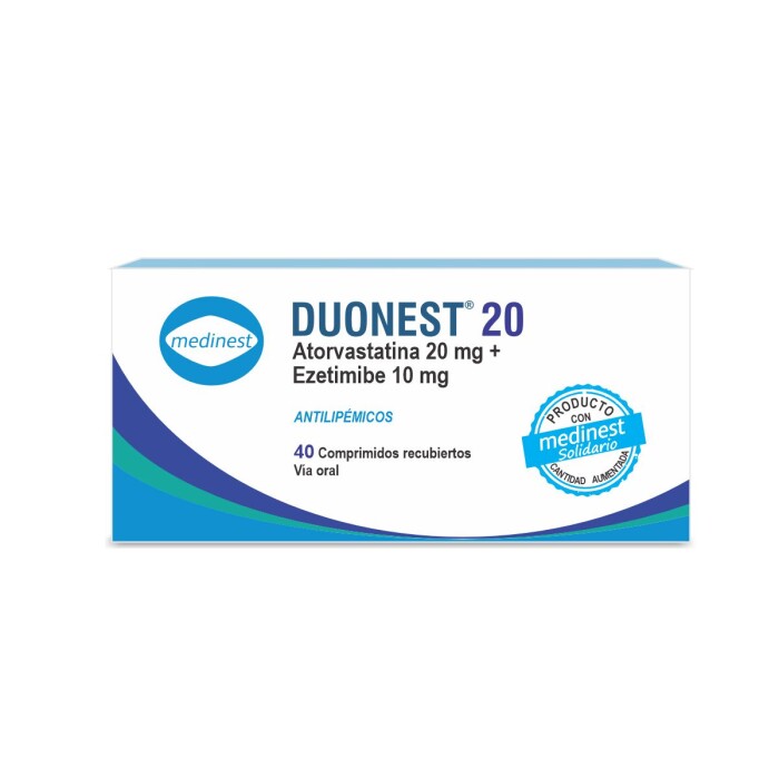 DUONEST 20 MG CJ X 40 COMP. única