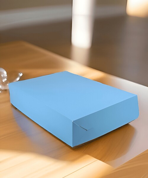 Caja masas 1kg - 22x30x6. CELESTE