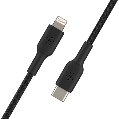 Cable de carga Belkin BoostCharge Reforzado Lightning a USB-C Braided 1M 3.3FT Black