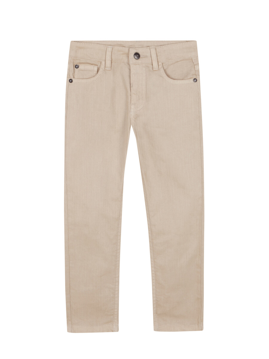 Pantalon 5 Bolsillos De Pana Piedra