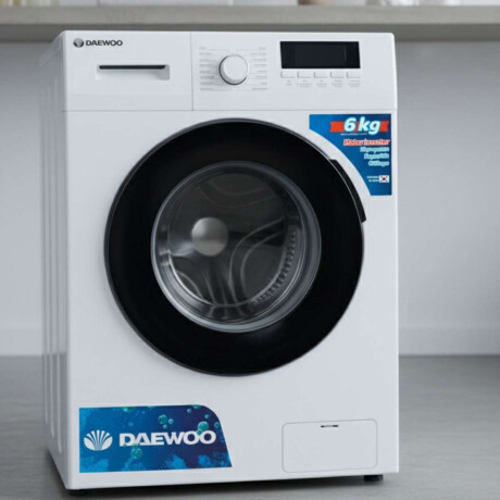 Lavarropas Daewoo Carga Frontal Inverter 6kg Color blanco