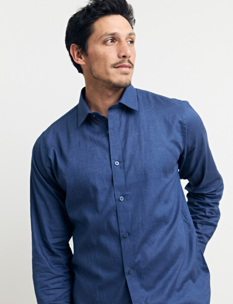 012582 CAMISA HARRY Azul Piedra