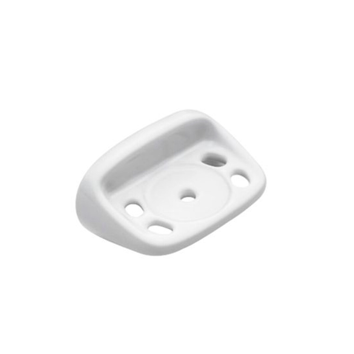 Porta Vaso Para Cepillo Loza Linea Mate Color Blanco 