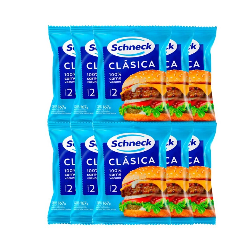 Hamburguesa Schneck Pack Combo x 20 ud.