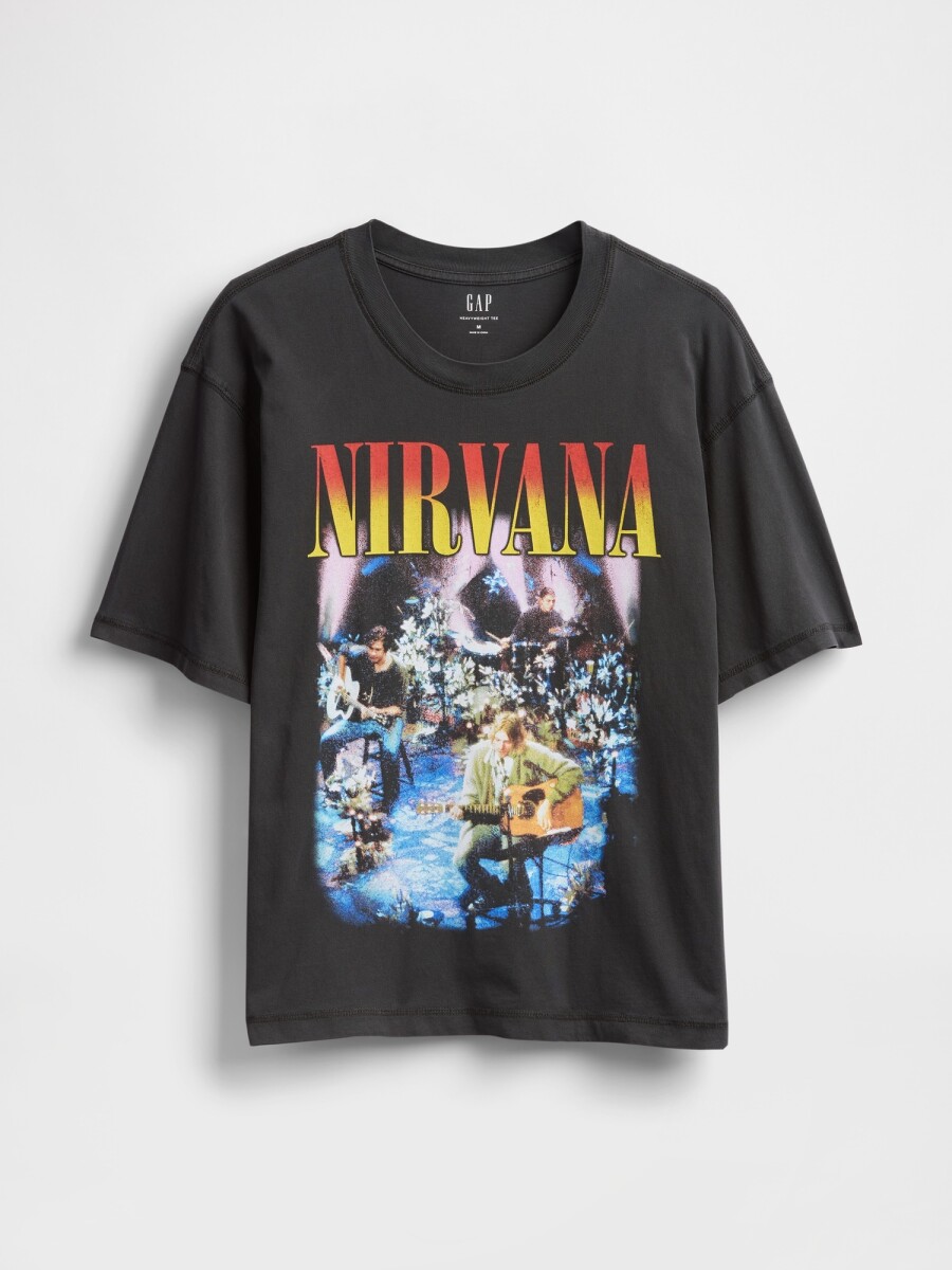 Remera Bandas Manga Corta Hombre - True Black V2 