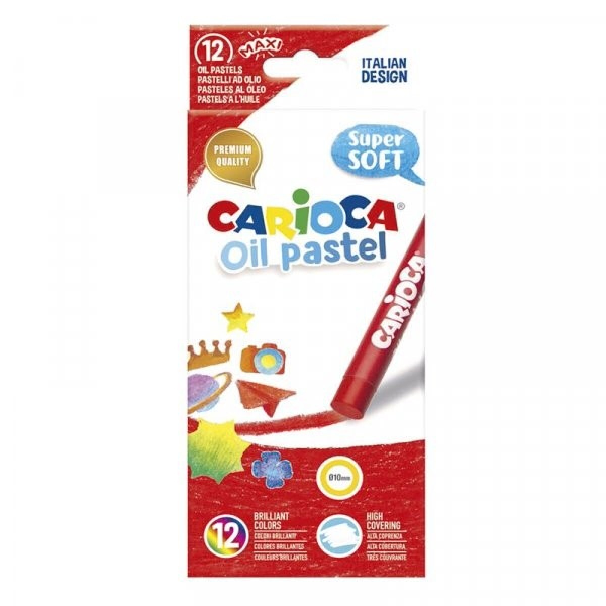 Óleo Pasteles x12 Carioca Maxi 