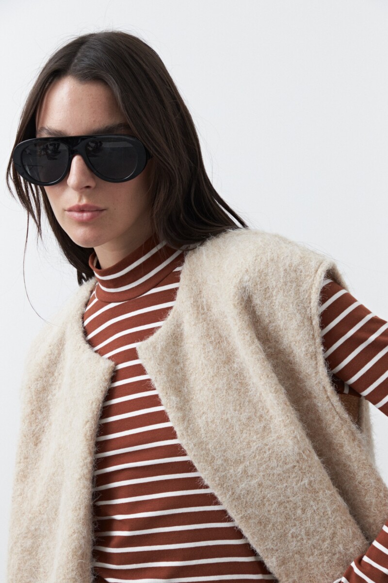 CHALECO MAGLIA - Beige 