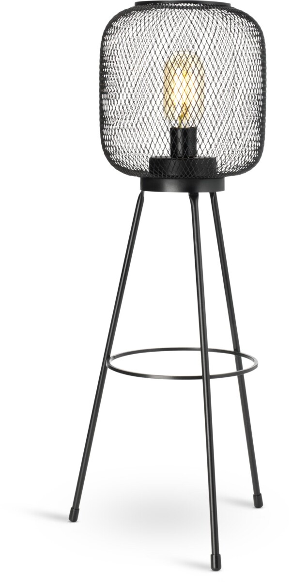 Lámpara a pilas VANNRIKSE Ø24xA59cm negr - Negro 