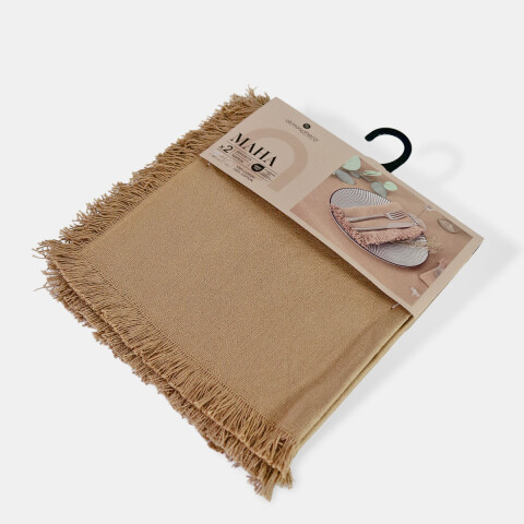 SERVILLETA DE TELA BEIGE 2PZAS 40X40CM Unica