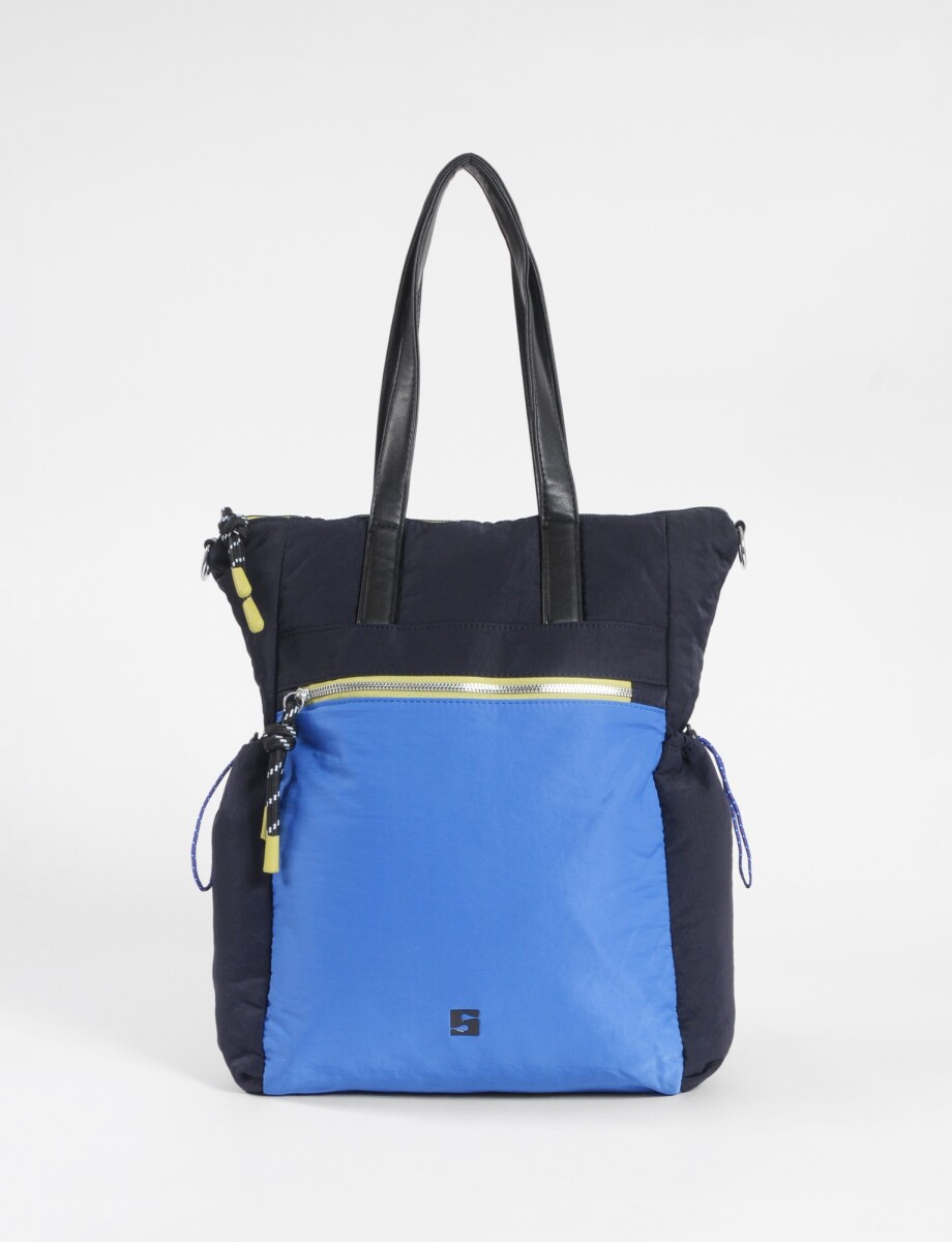 Mochila shopper bolsillos - azul marino 