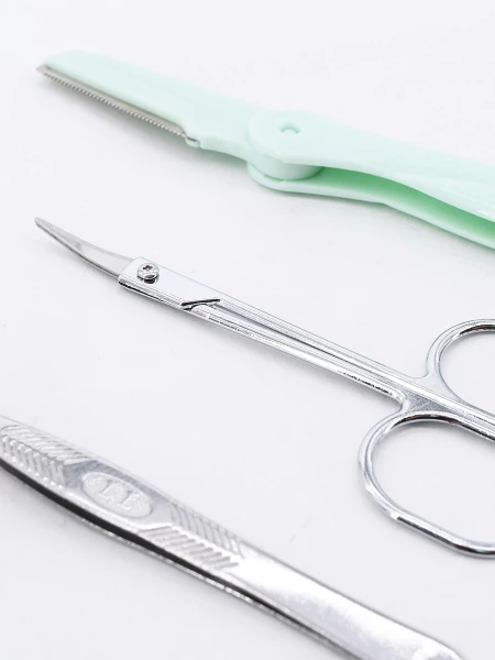 SET 3 PCS TIJERA PINZA Y NAVAJA VERDE AQUA