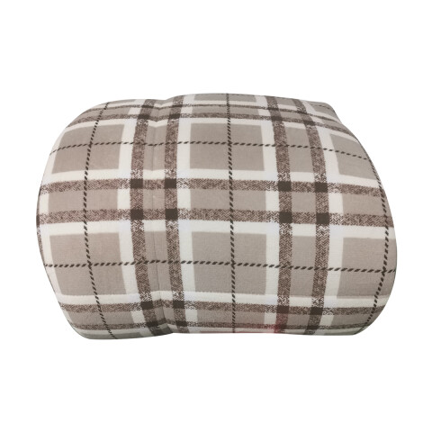 Acolchado Queen Size Terciopelo con Corderito Richmond 220 x 240 cm BEIGE