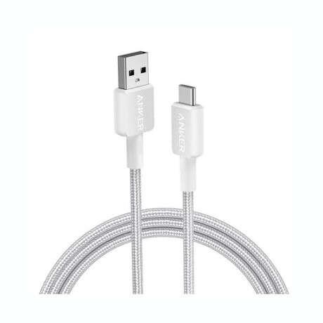 Cable ANKER USB-A A USB-C Braided Longitud 91CM - White Cable ANKER USB-A A USB-C Braided Longitud 91CM - White