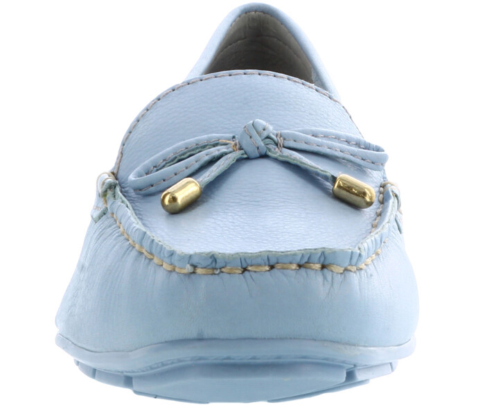 Zapatos de Mujer Bottero Mocasin c/moñita Azul Pastel