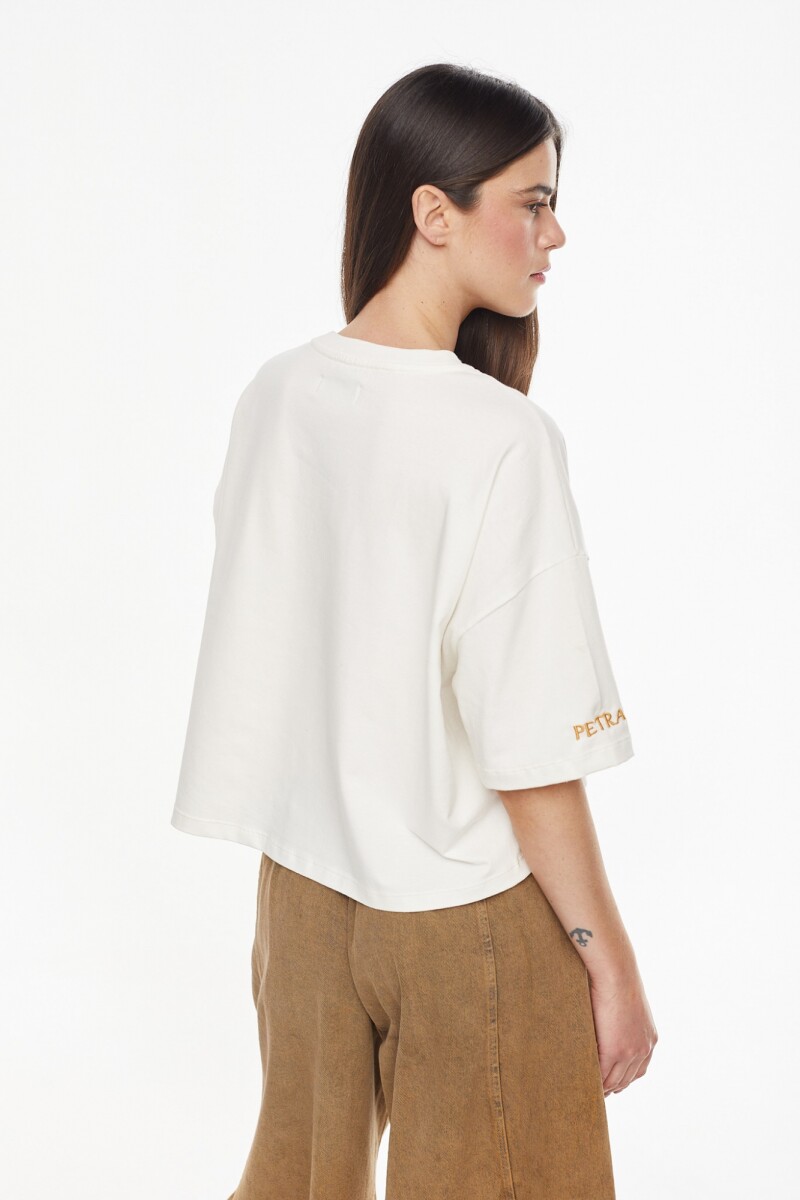 Remera Sunny Bordado Amarillo