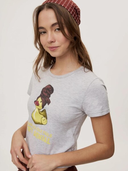 T-SHIRT P.CAKE DEMENCIA M.C PATIT GRIS