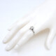 Anillo En Oro Blanco 18K Y Brillante Anillo En Oro Blanco 18K Y Brillante