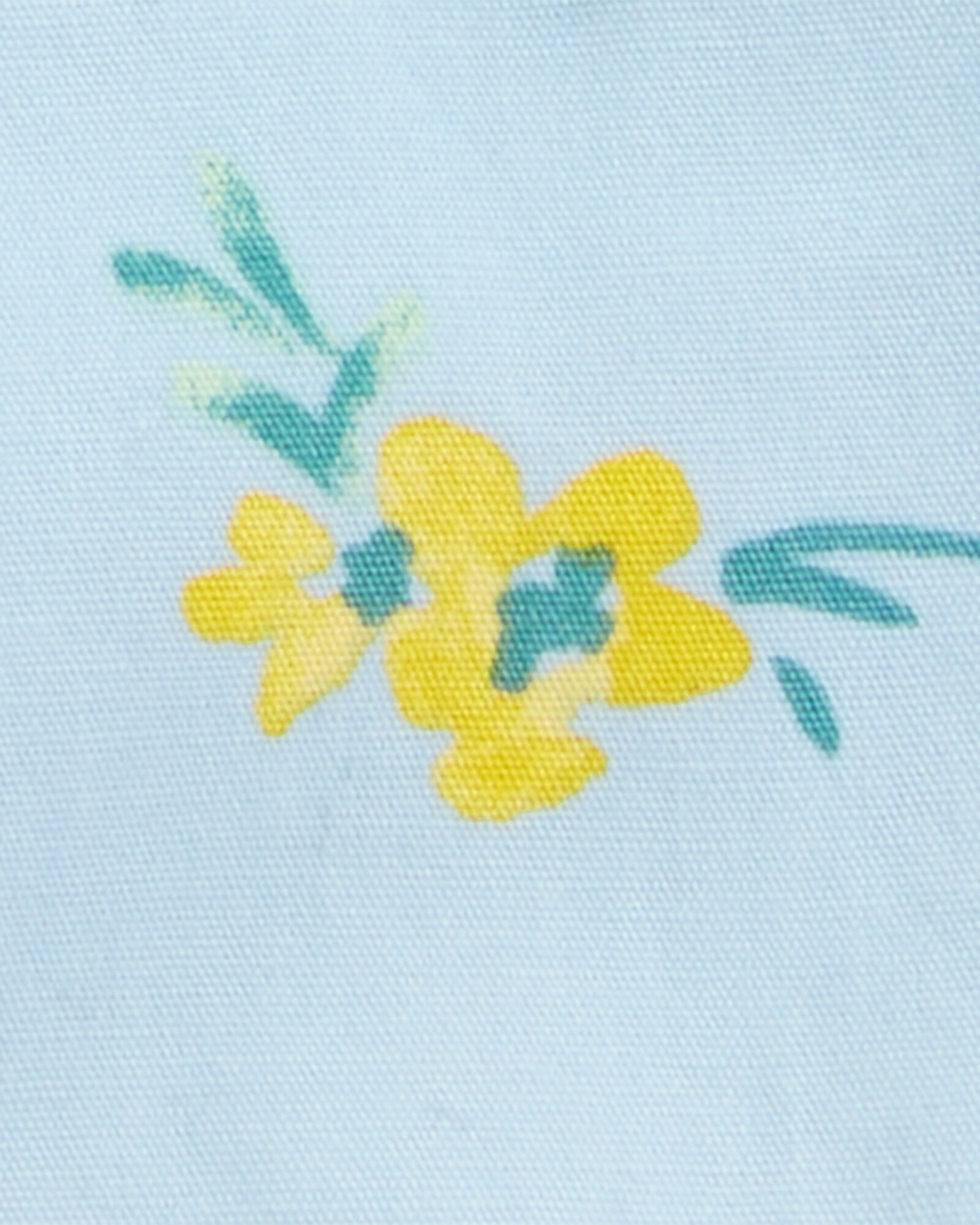 Enterito corto de algodón, diseño floral Enterito corto de algodón, diseño floral