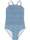 Bañador Estampado Flores Azul Claro
