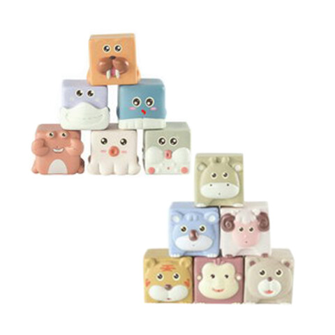 Bloques Pvc Animales 6 Piezas U