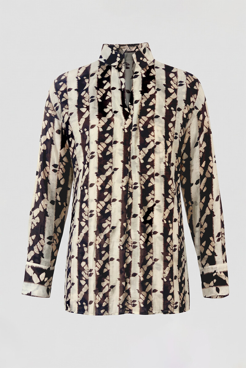 BLUSA HANNA ROCIO - MARRON 