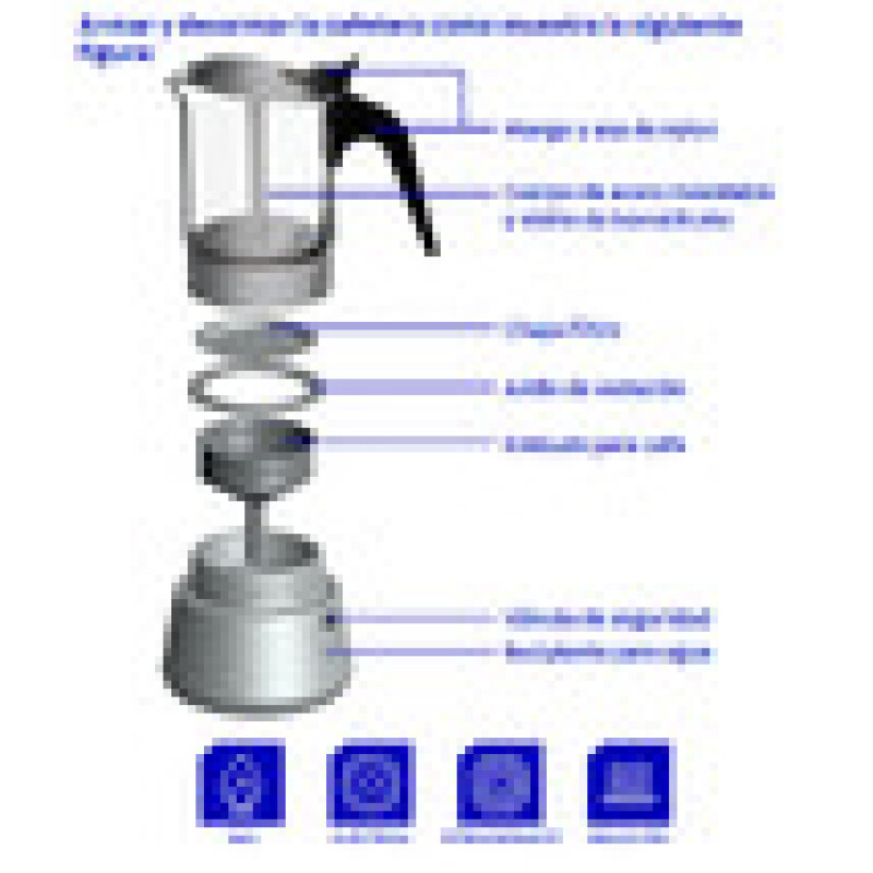 Cafetera Italiana de 300ml - Tramontina Cafetera Italiana de 300ml - Tramontina
