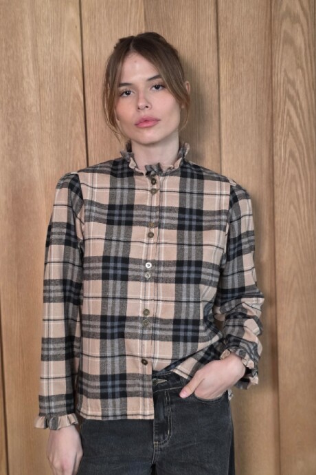 Camisa Mili Escosés Charcoal