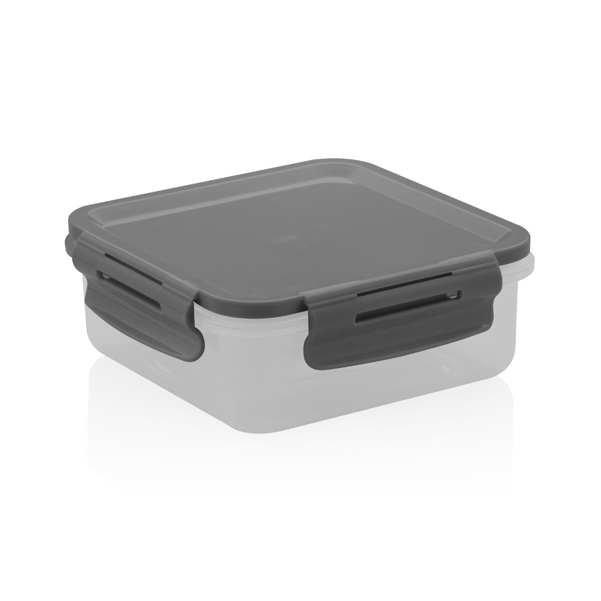 Tupper De Plástico 500 Ml Modelo Click Ou - Gris 