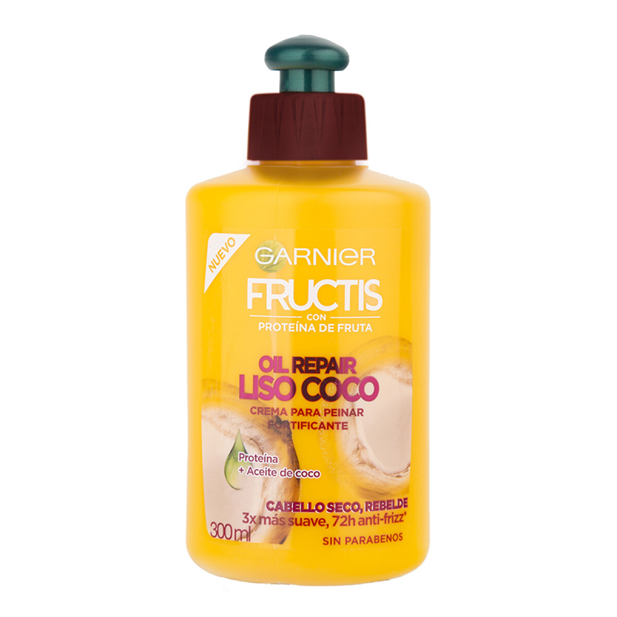 Crema para peinar Garnier fructis - Oil repair liso coco 