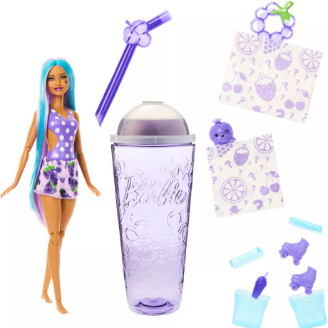 Muñeca Barbie Pop Reveal + Vaso Con Accesorios Violeta