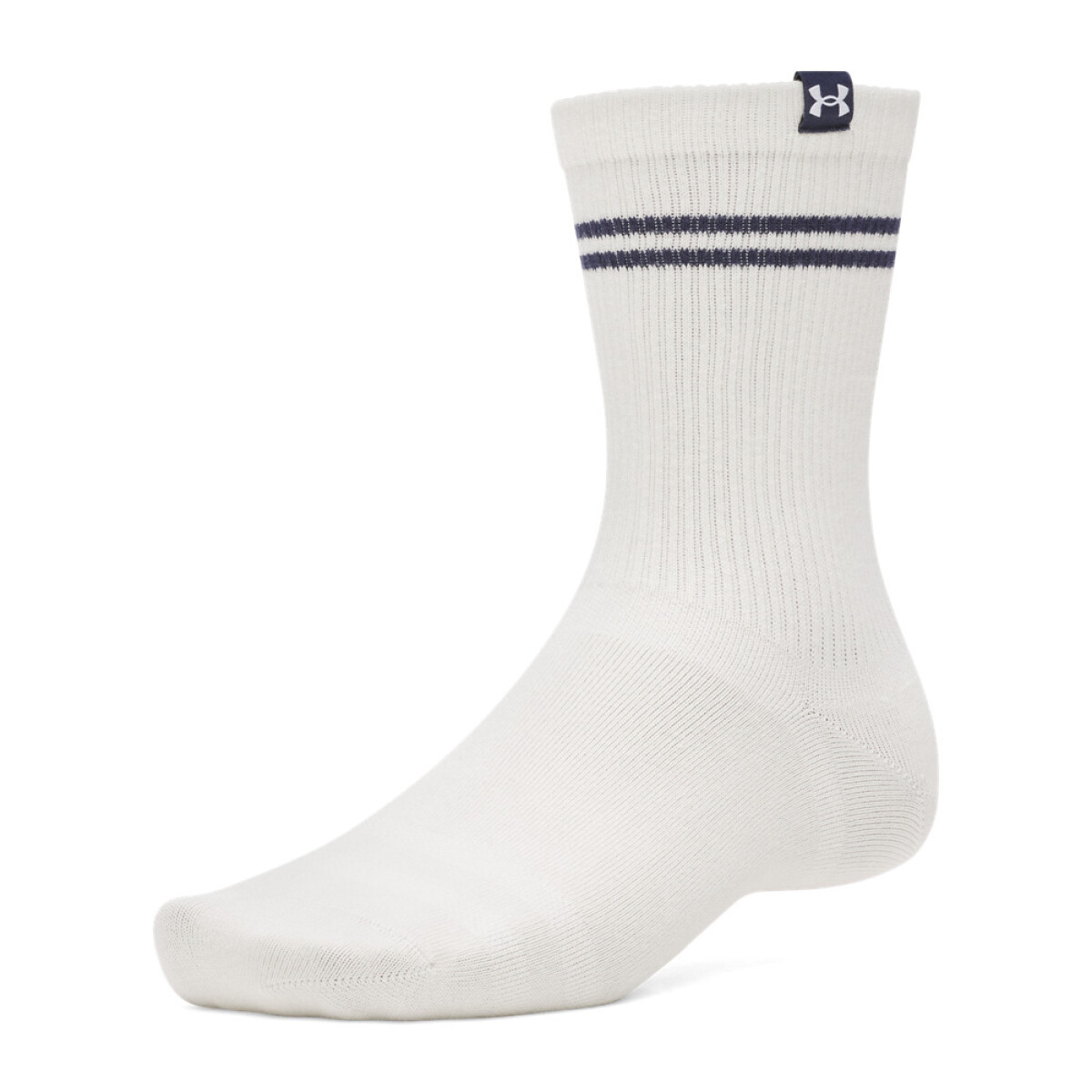 UA Sportswear Cotton Nv Crew-BLU - WHT-110 