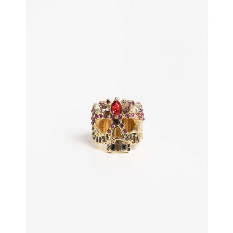 Anillo Calavera Halloween Combinacion Multicolor