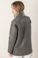 Borrego greta reversible Gris