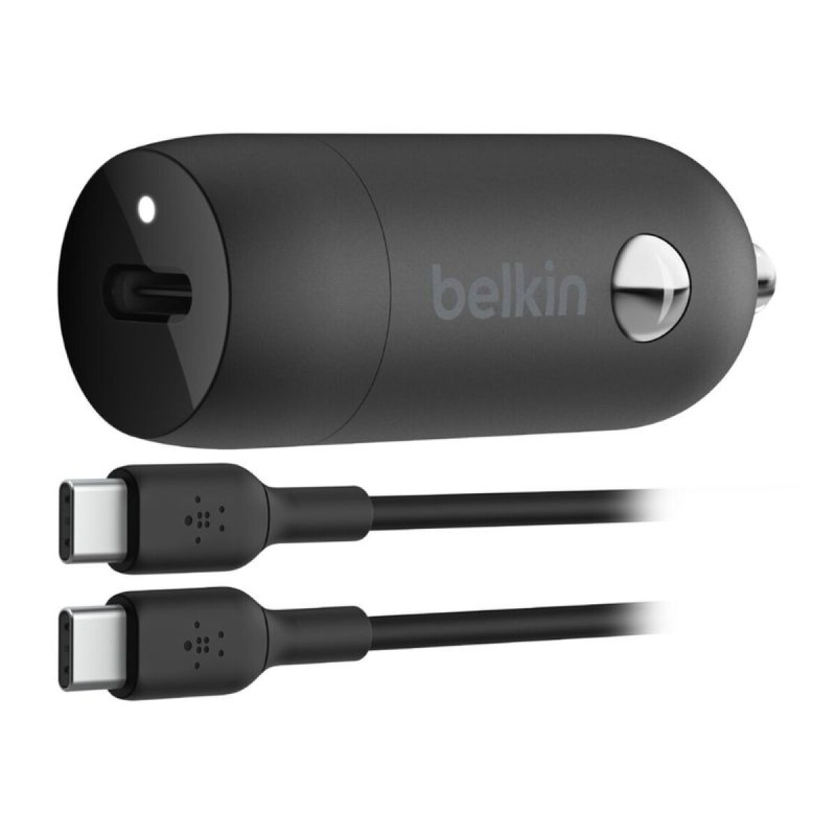 Cargador Belkin Auto 30W USB-C Cable USB-C a USB-C 1M CCA004BT1MBK 