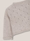 Chaqueta Desagujada Piedra Melange