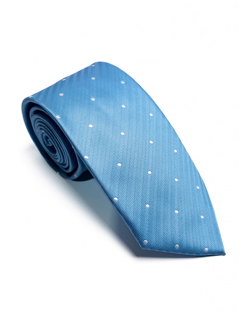 Corbata 8 cm - CELESTE 